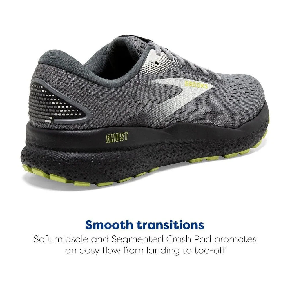 Brooks Men's Ghost 16 Black Primer/Grey/Lime 110418-1D-040